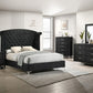 SETB9265 LUCINDA BEDROOM GROUP BLACK